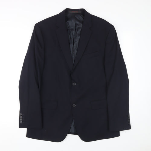 Jeff Banks Men's Blue Slim Fit Blazer, 40 Short