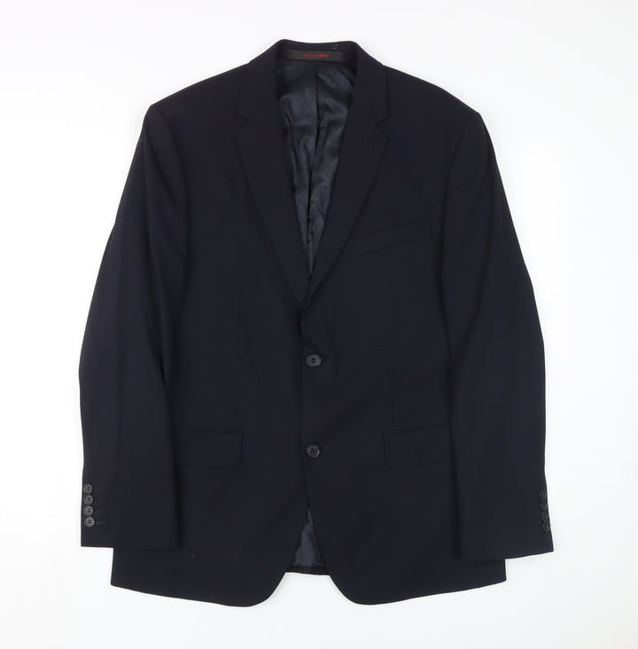 Jeff Banks Men's Blue Slim Fit Blazer, 40 Short