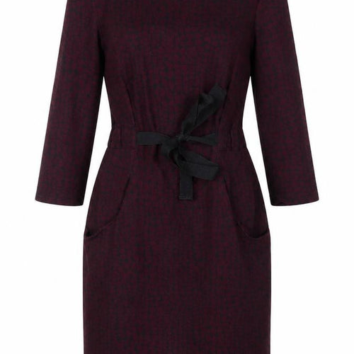 Laura Ashley Women's Red Sheath Dress, Size 12 - Elegant Workwear