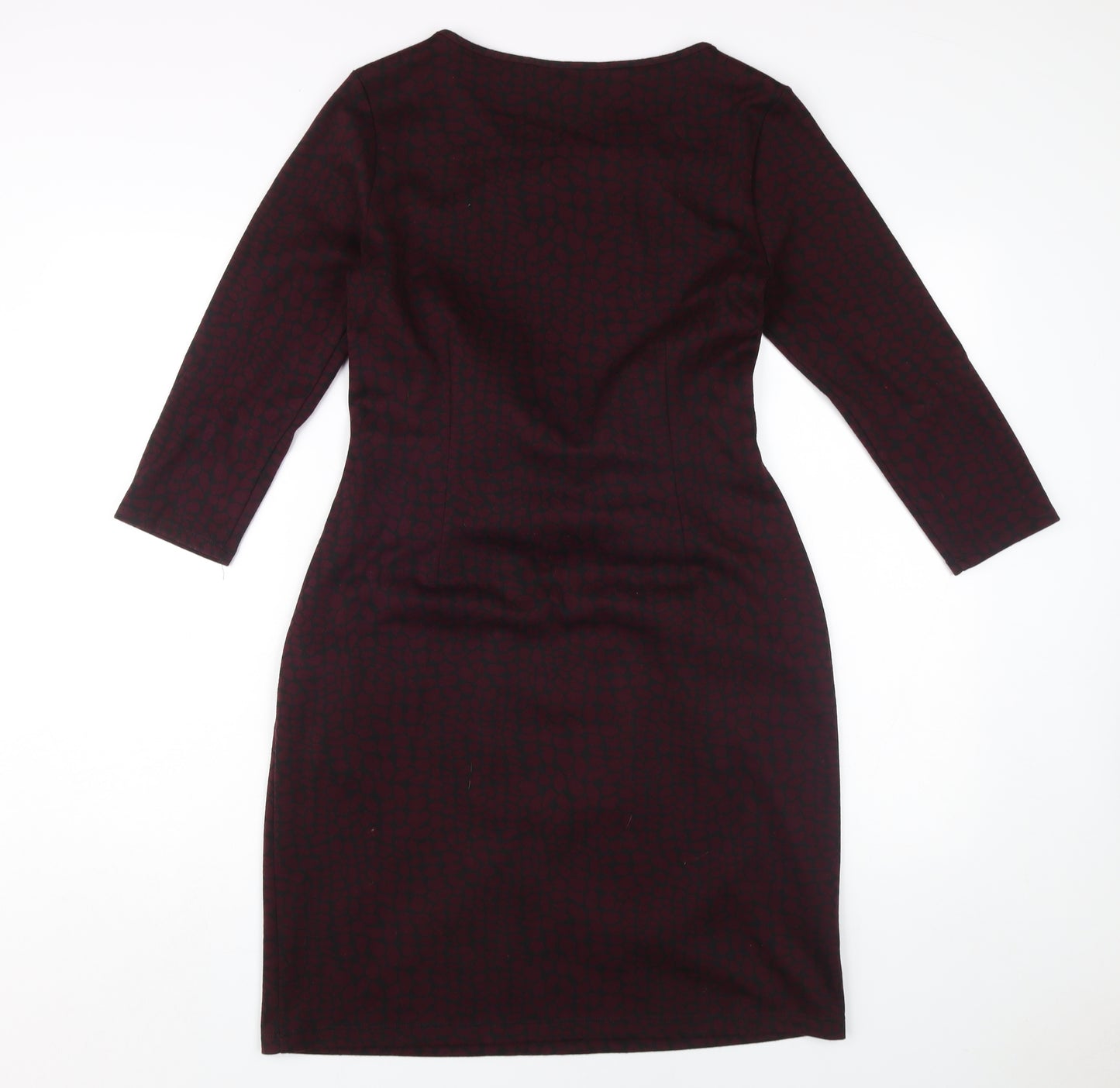 Laura Ashley Women's Red Sheath Dress, Size 12 - Elegant Workwear