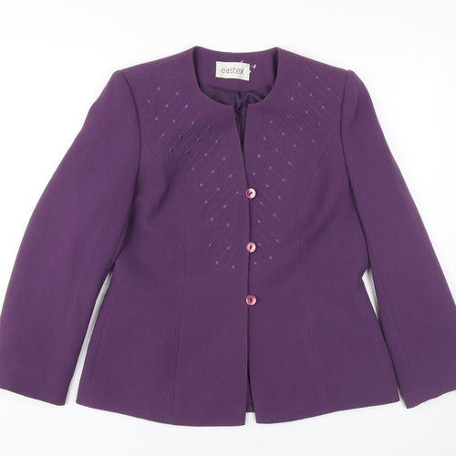 Eastex Women's Purple Classic Blazer, Size 10