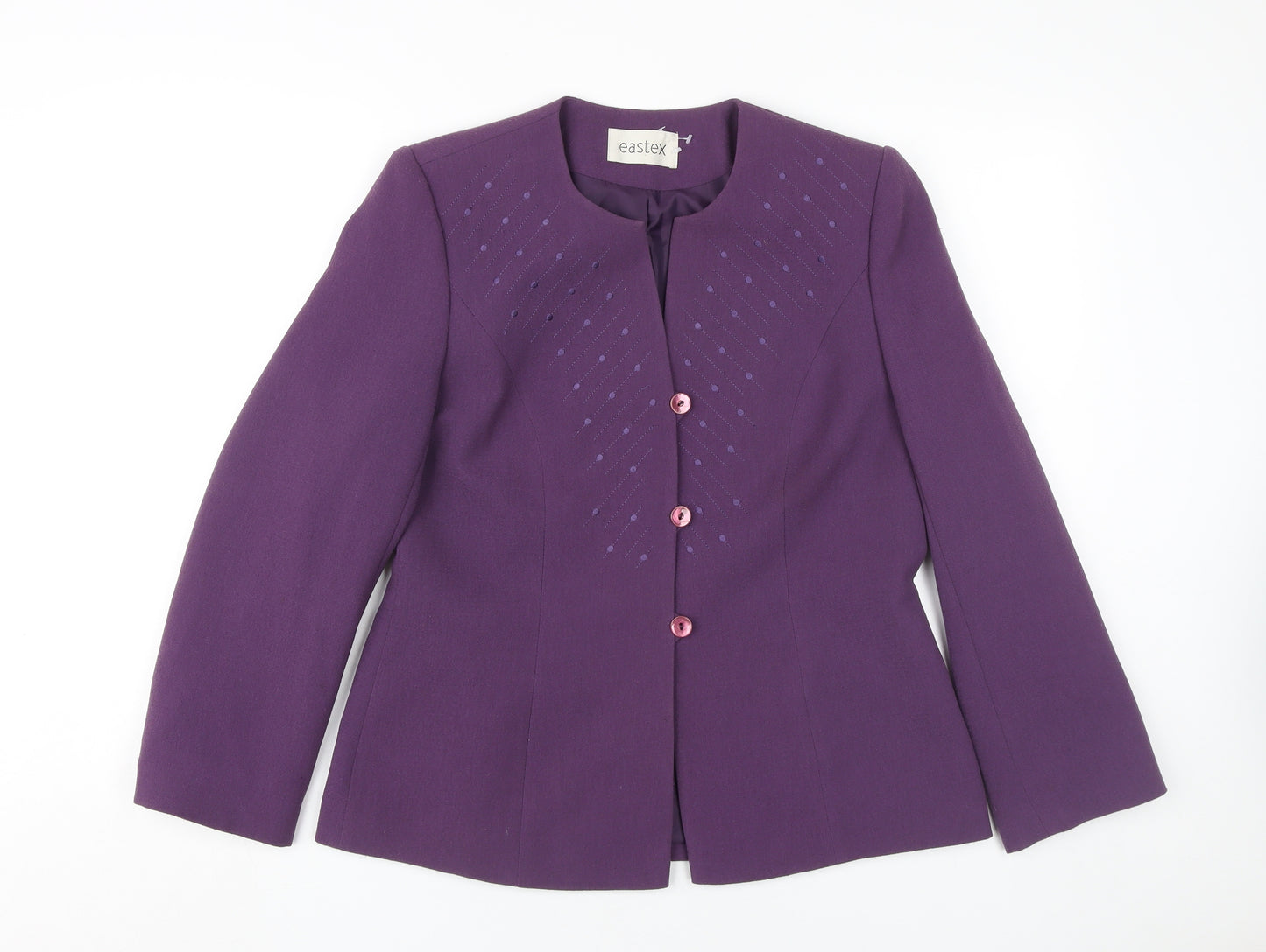 Eastex Women's Purple Classic Blazer, Size 10
