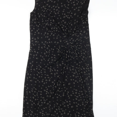 Laura Ashley Women's Black Sheath Dress Size 10