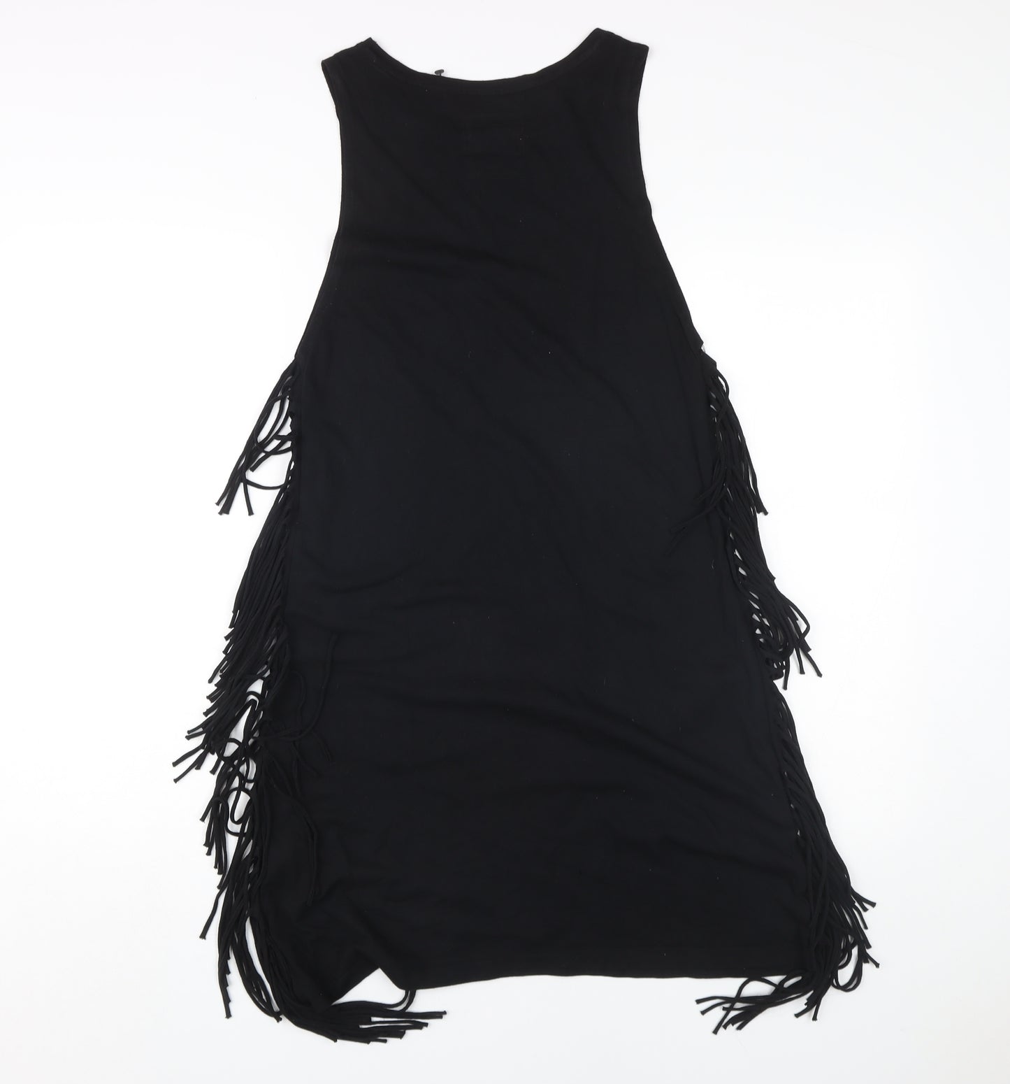 Superdry Women's Black Fringe Festival Tank Dress XS