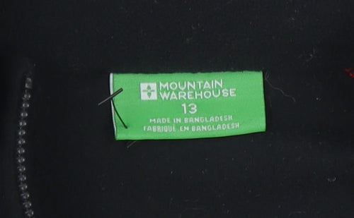 Mountain Warehouse Boys Black Full Zip Sweatshirt 13 Years