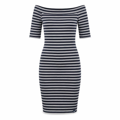 Superdry Women's Off Shoulder Striped Bodycon Dress XS