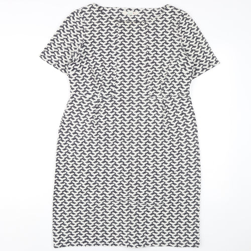 White Stuff Women's Geometric Shift Dress, Size 12