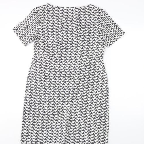 White Stuff Women's Geometric Shift Dress, Size 12