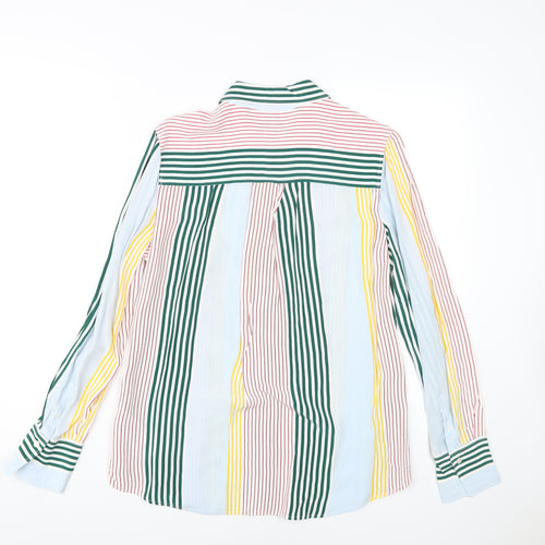 Tommy Hilfiger Women's Multicoloured Striped Button-Up, Size 6