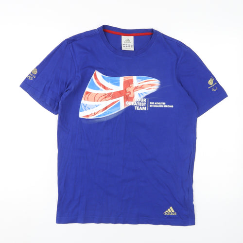 Adidas Men's Blue XS Patriotic Sports T-Shirt
