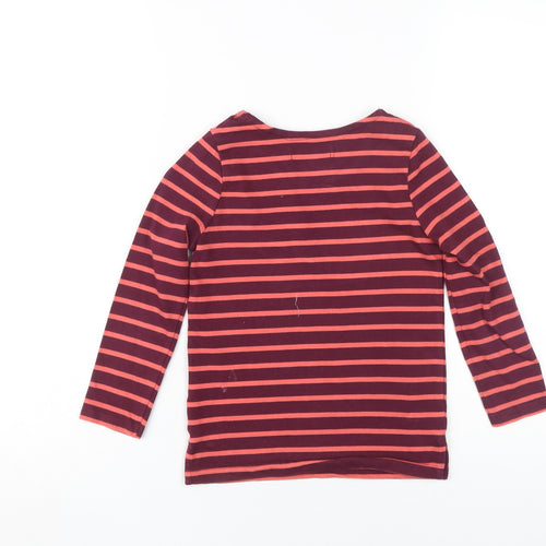 Jasper Conran Girls Multicoloured Striped Sequin T-Shirt 5-6 Yrs