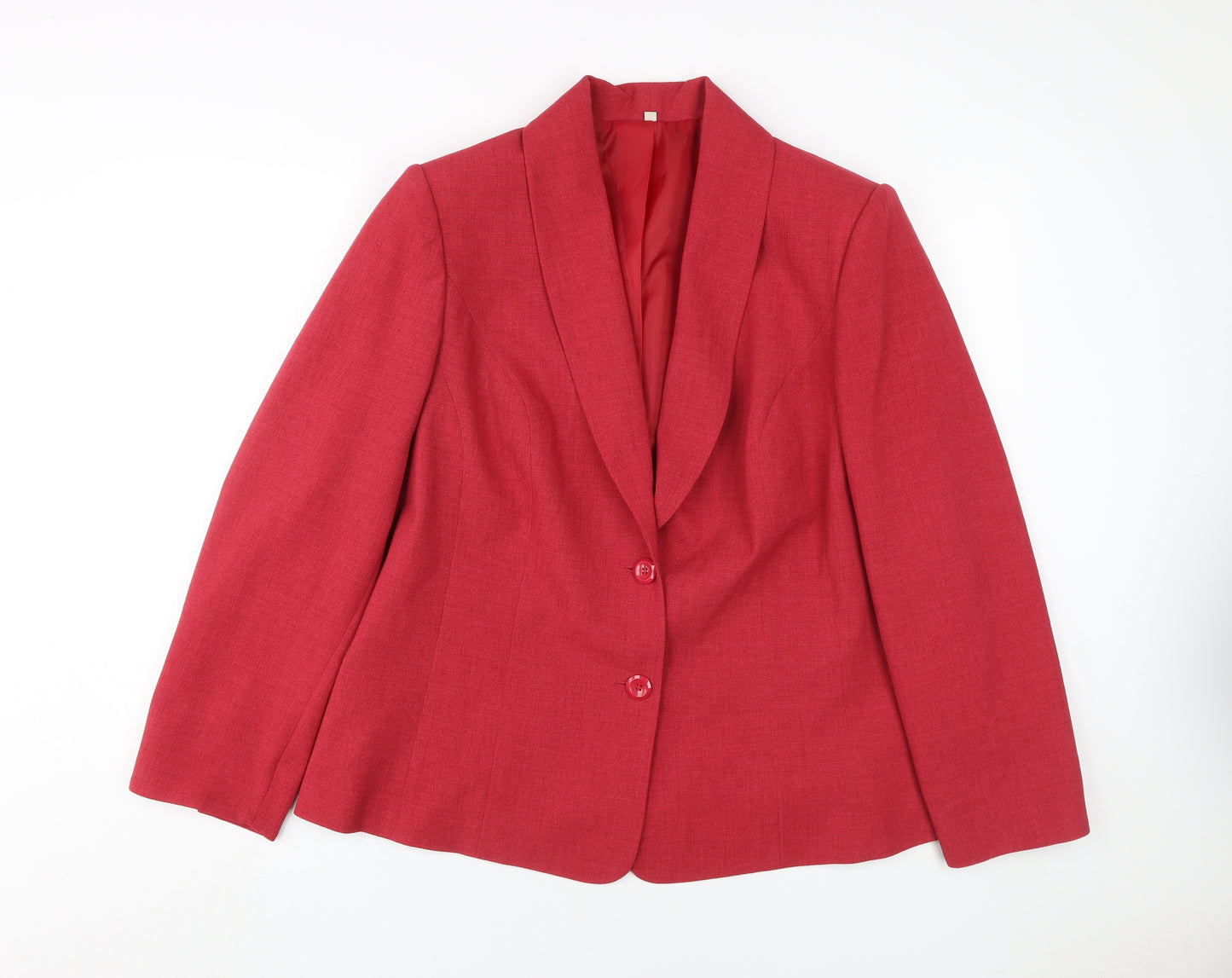 Honor Millburn Women's Red Blazer Size 18 Classic Button