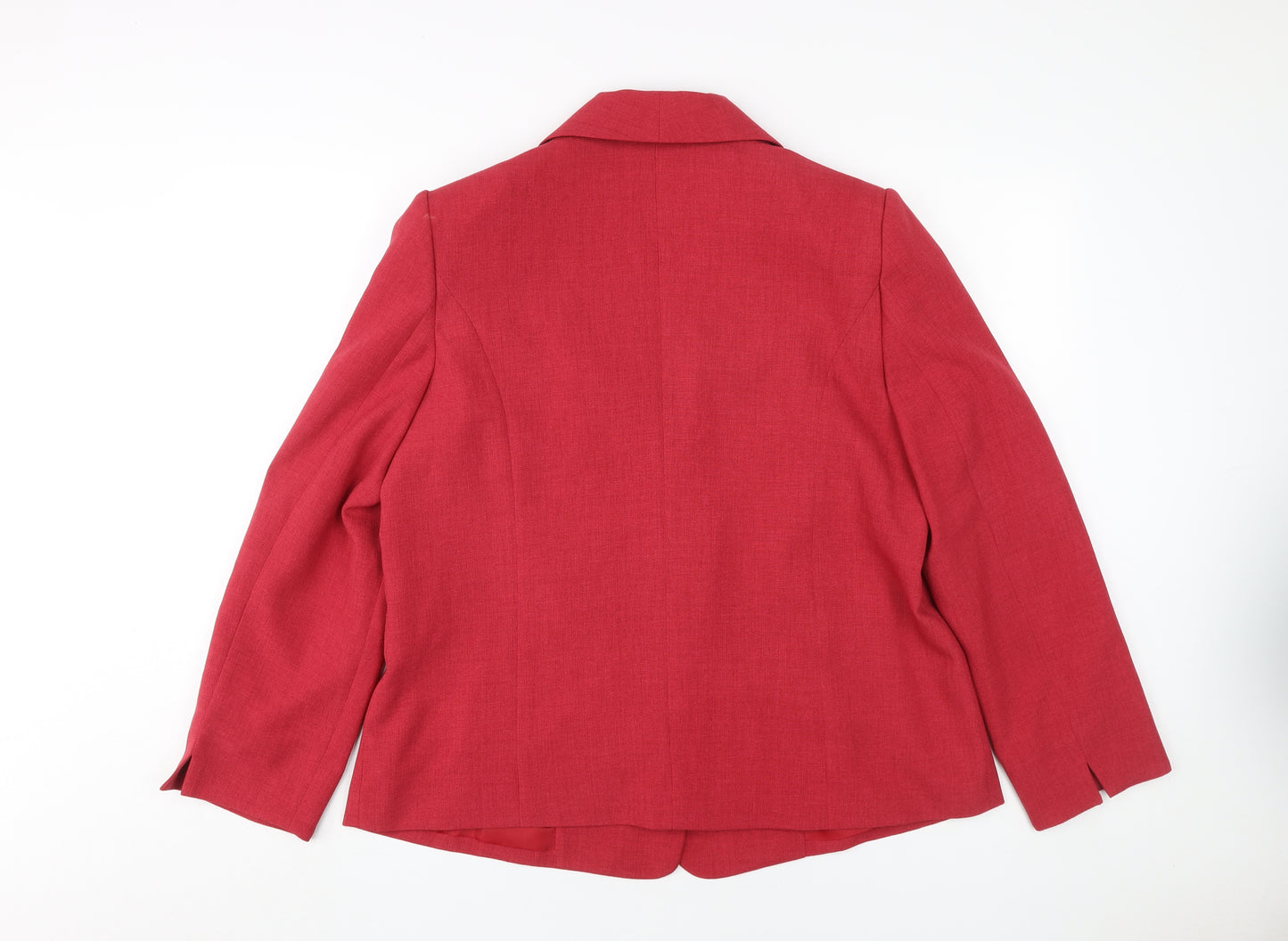 Honor Millburn Women's Red Blazer Size 18 Classic Button