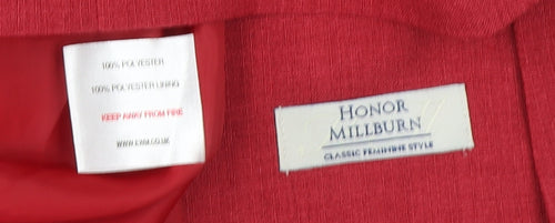 Honor Millburn Women's Red Blazer Size 18 Classic Button