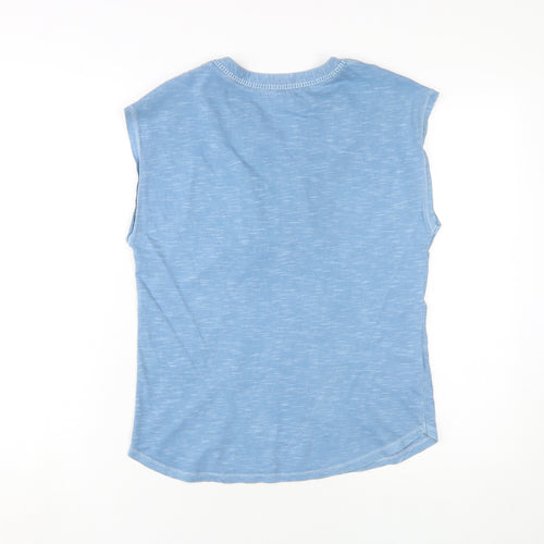 Laura Ashley Women’s Blue Sleeveless Blouse, Size 8