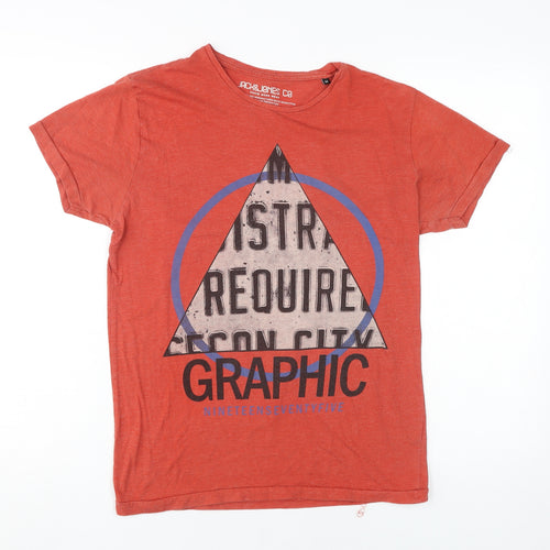 Jack & Jones Men's Red Graphic Medium T-Shirt