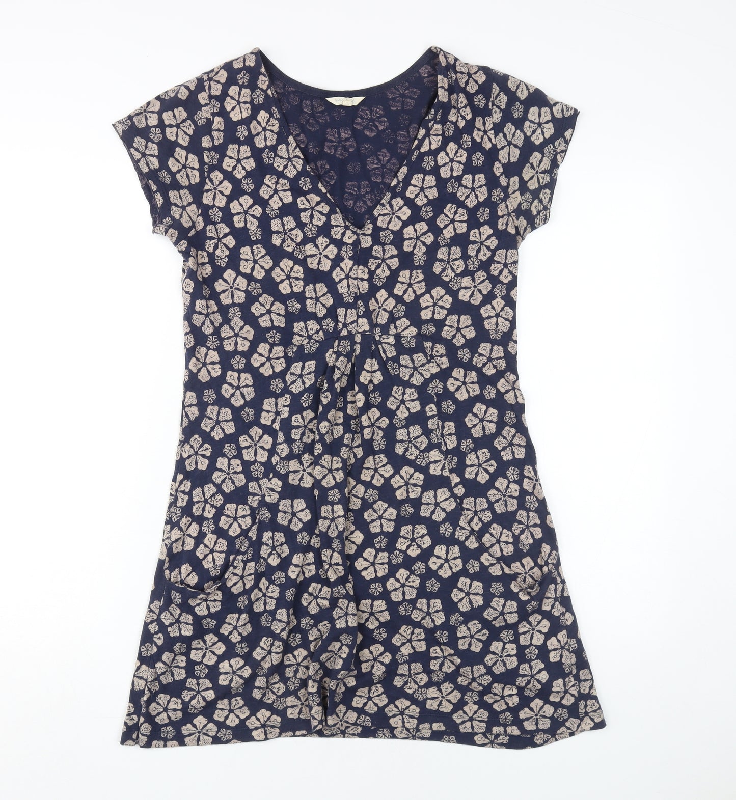 White Stuff Women's Blue Floral Shift Dress Size 10