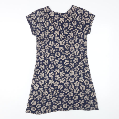 White Stuff Women's Blue Floral Shift Dress Size 10