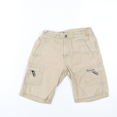 Bench Boys Beige Cargo Shorts 9-10 Years 100% Cotton