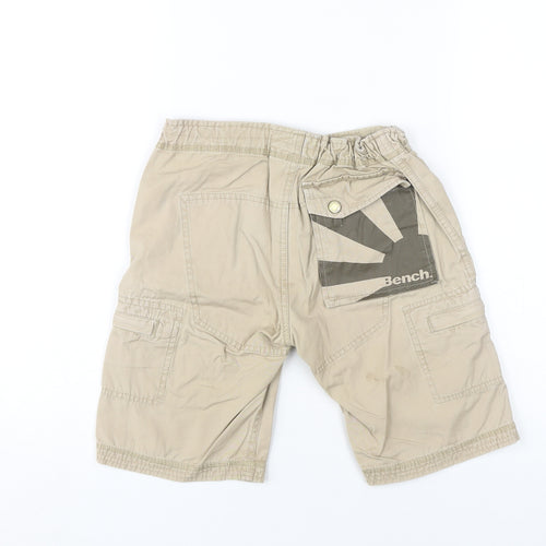 Bench Boys Beige Cargo Shorts 9-10 Years 100% Cotton