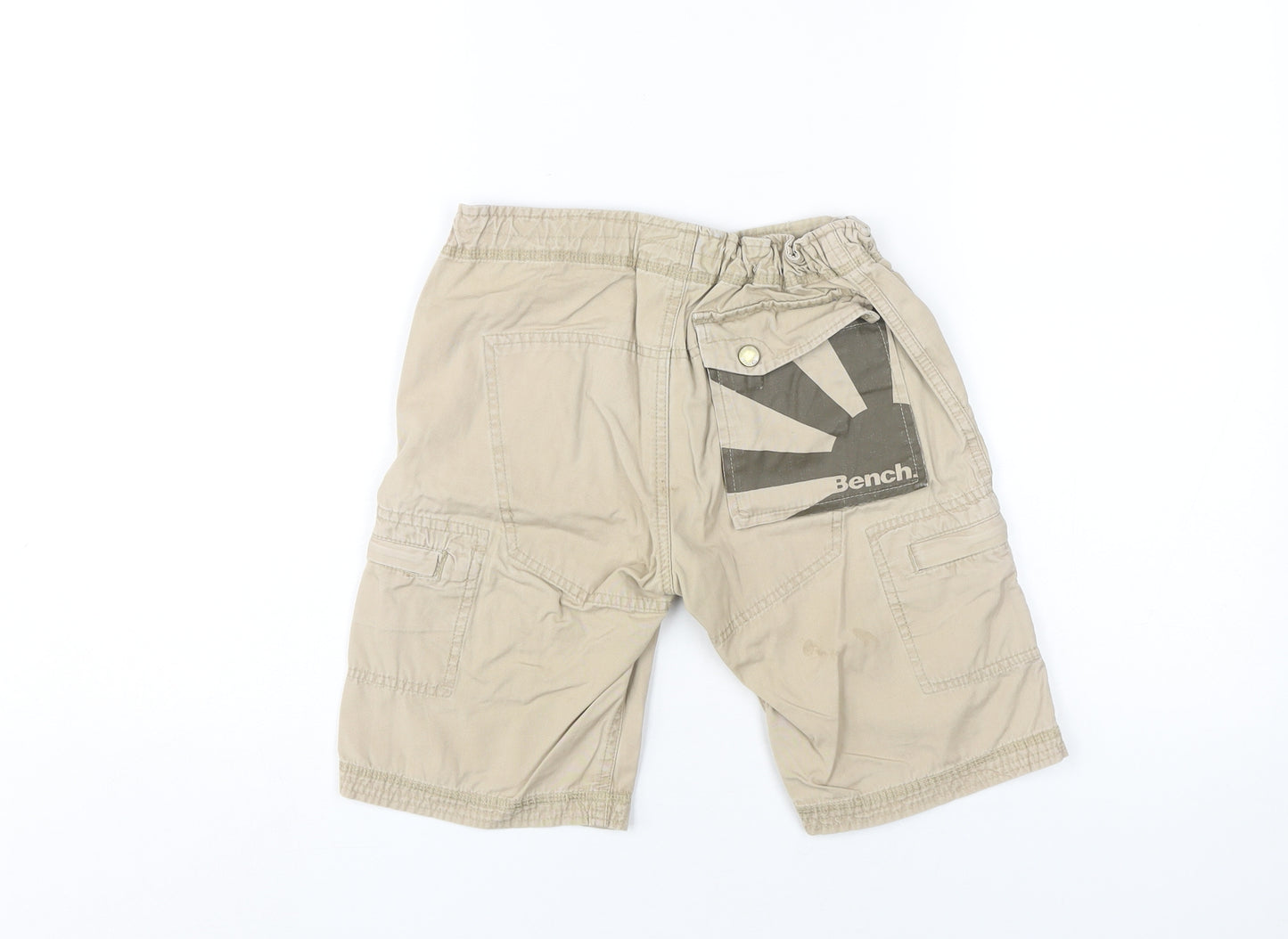 Bench Boys Beige Cargo Shorts 9-10 Years 100% Cotton