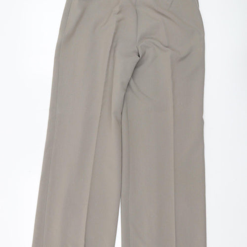 Marks and Spencer Women Beige Wide-Leg Trousers Size 10
