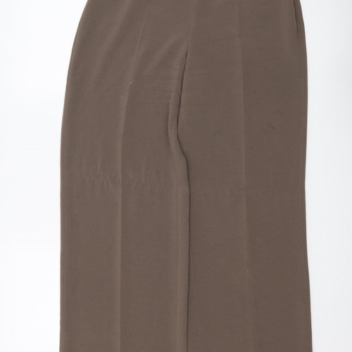 Alex & Co. Women's Brown Wide-Leg Trousers Size 10