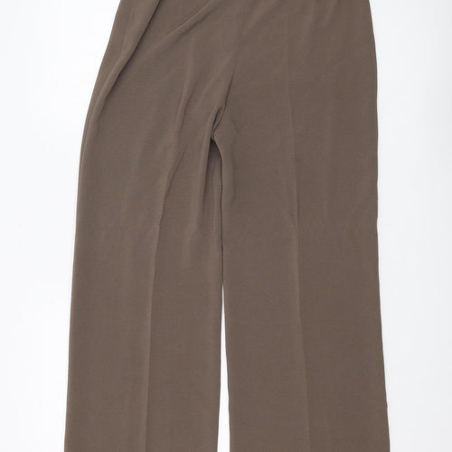 Alex & Co. Women's Brown Wide-Leg Trousers Size 10