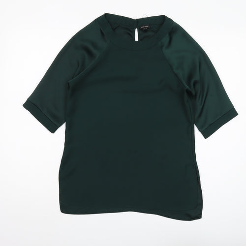 River Island Women's Green Blouse Size 6 Basic Style