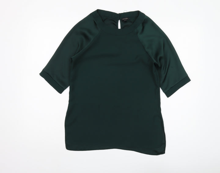 River Island Women's Green Blouse Size 6 Basic Style
