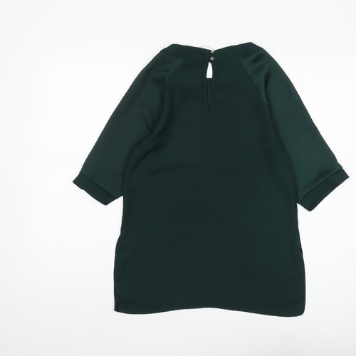 River Island Women's Green Blouse Size 6 Basic Style