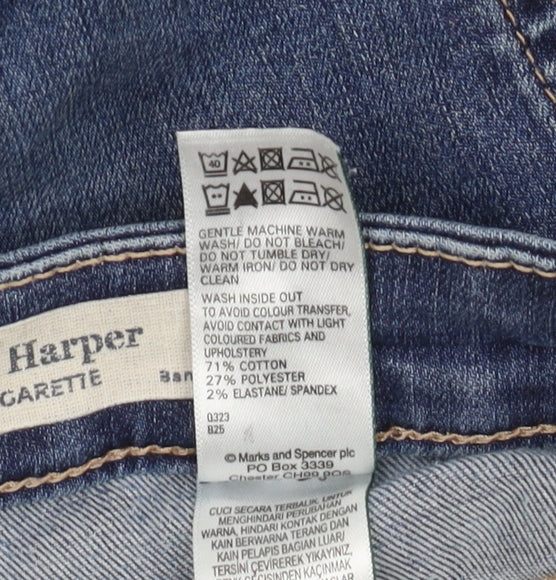 Marks and Spencer Women's Blue Skinny Jeans Size 12