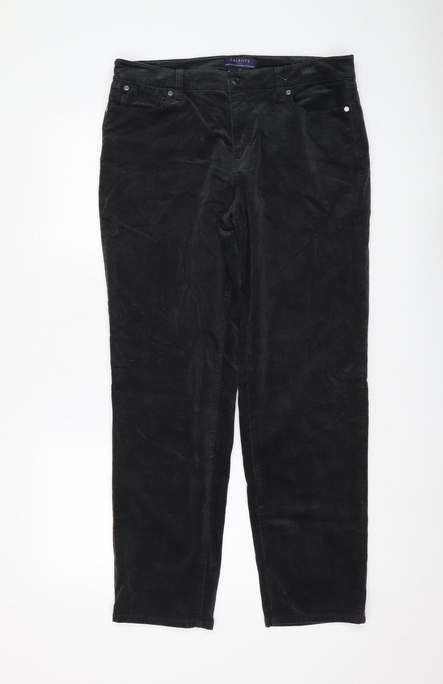Talbots Women’s Black Corduroy Trousers Size 10