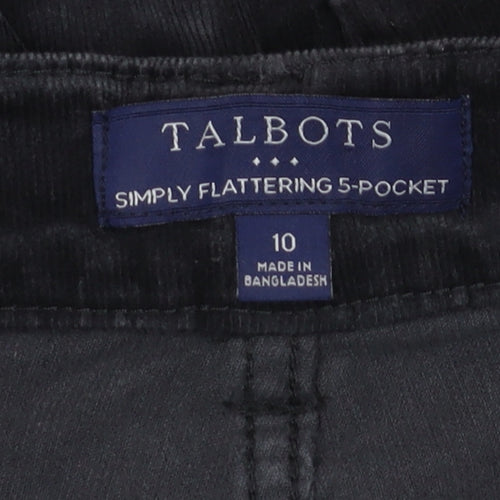 Talbots Women’s Black Corduroy Trousers Size 10