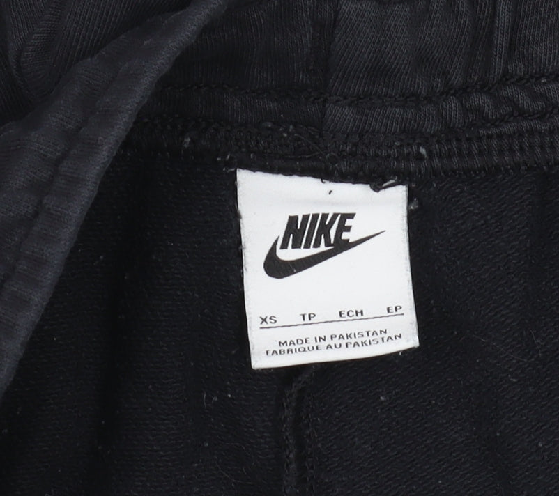 Nike Men's Black XS Jogger Trousers, Fleece, Logo Accent