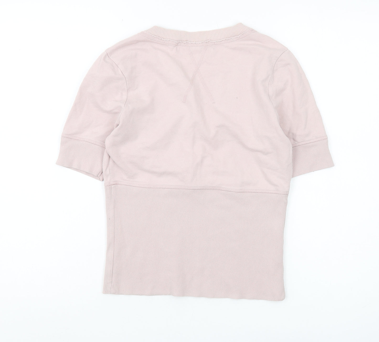 Neat Women's Pink Wrap Blouse, Short Sleeve, V-Neck, Size 10