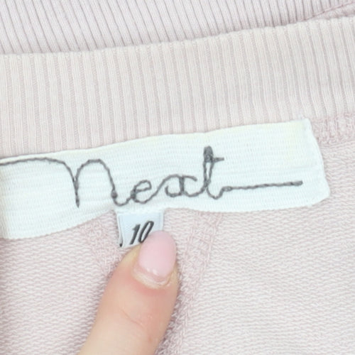 Neat Women's Pink Wrap Blouse, Short Sleeve, V-Neck, Size 10