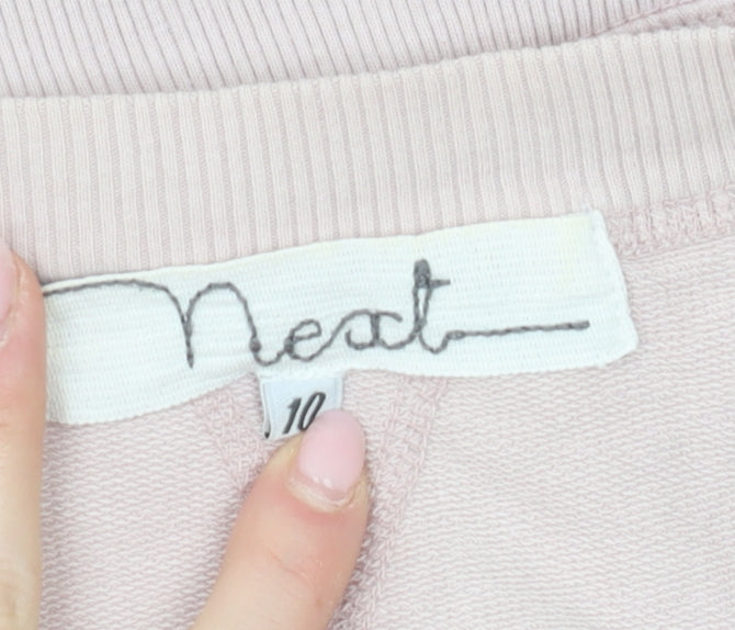 Neat Women's Pink Wrap Blouse, Short Sleeve, V-Neck, Size 10