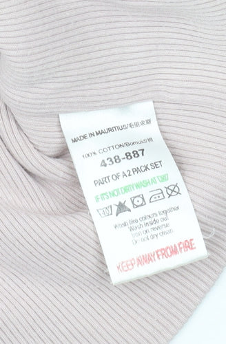 Neat Women's Pink Wrap Blouse, Short Sleeve, V-Neck, Size 10