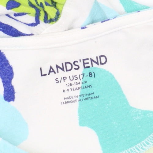 Lands' End Girls' Multicoloured A-Line Dress 8-9Yrs