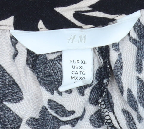 H&M Women's Multicoloured XL Floral Shift Dress