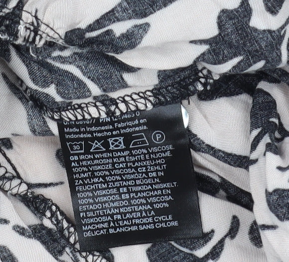 H&M Women's Multicoloured XL Floral Shift Dress