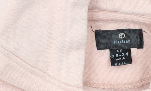 Firetrap Pink Unisex Baby Hoodie Jacket 18-24M