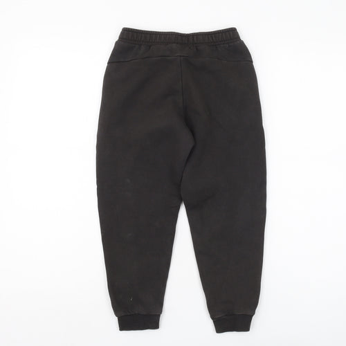 Puma Boys Black Jogger Trousers Size 7-8 Years