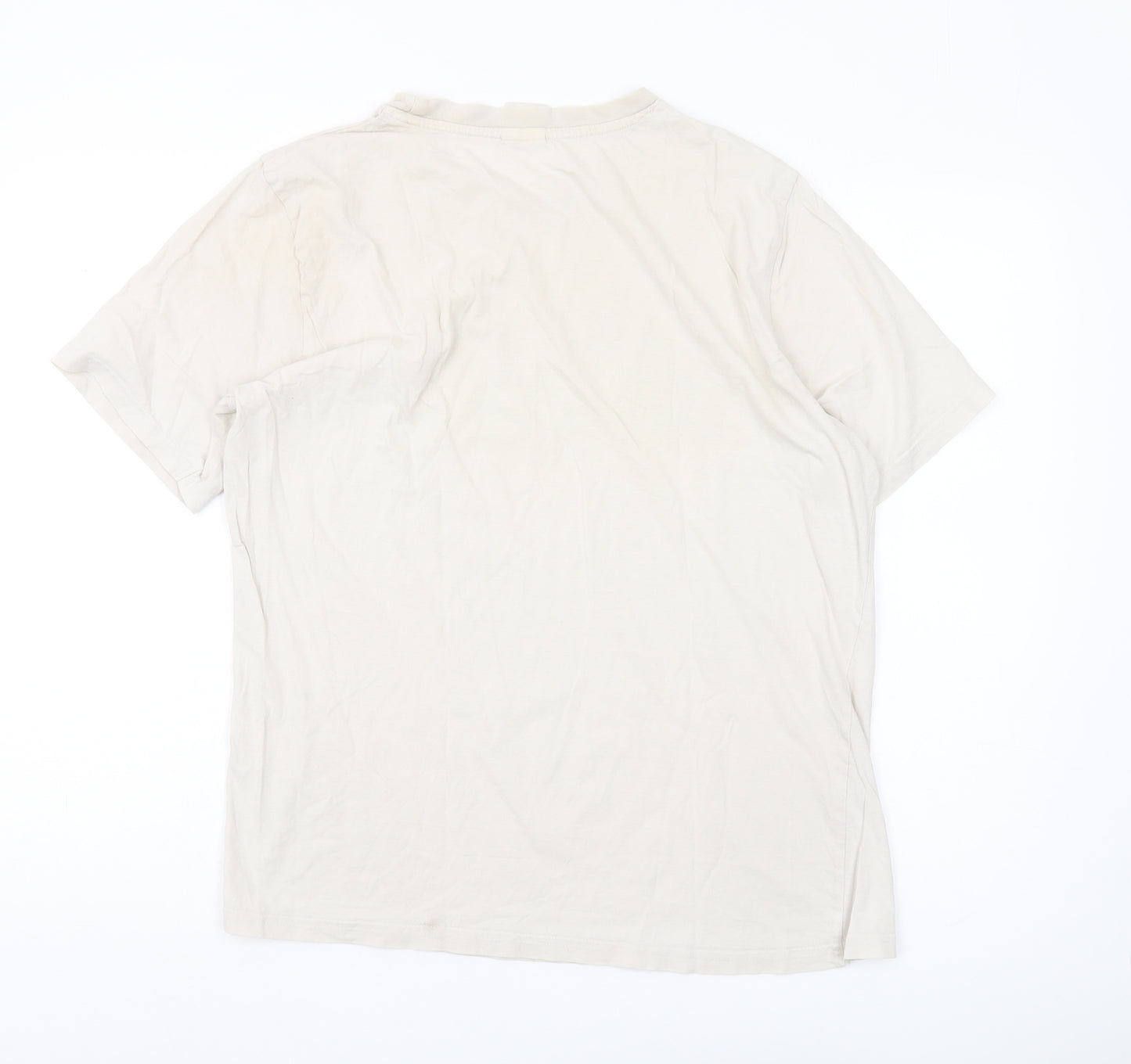 Marvel Men's Beige Graphic Spider-Man T-Shirt Size L