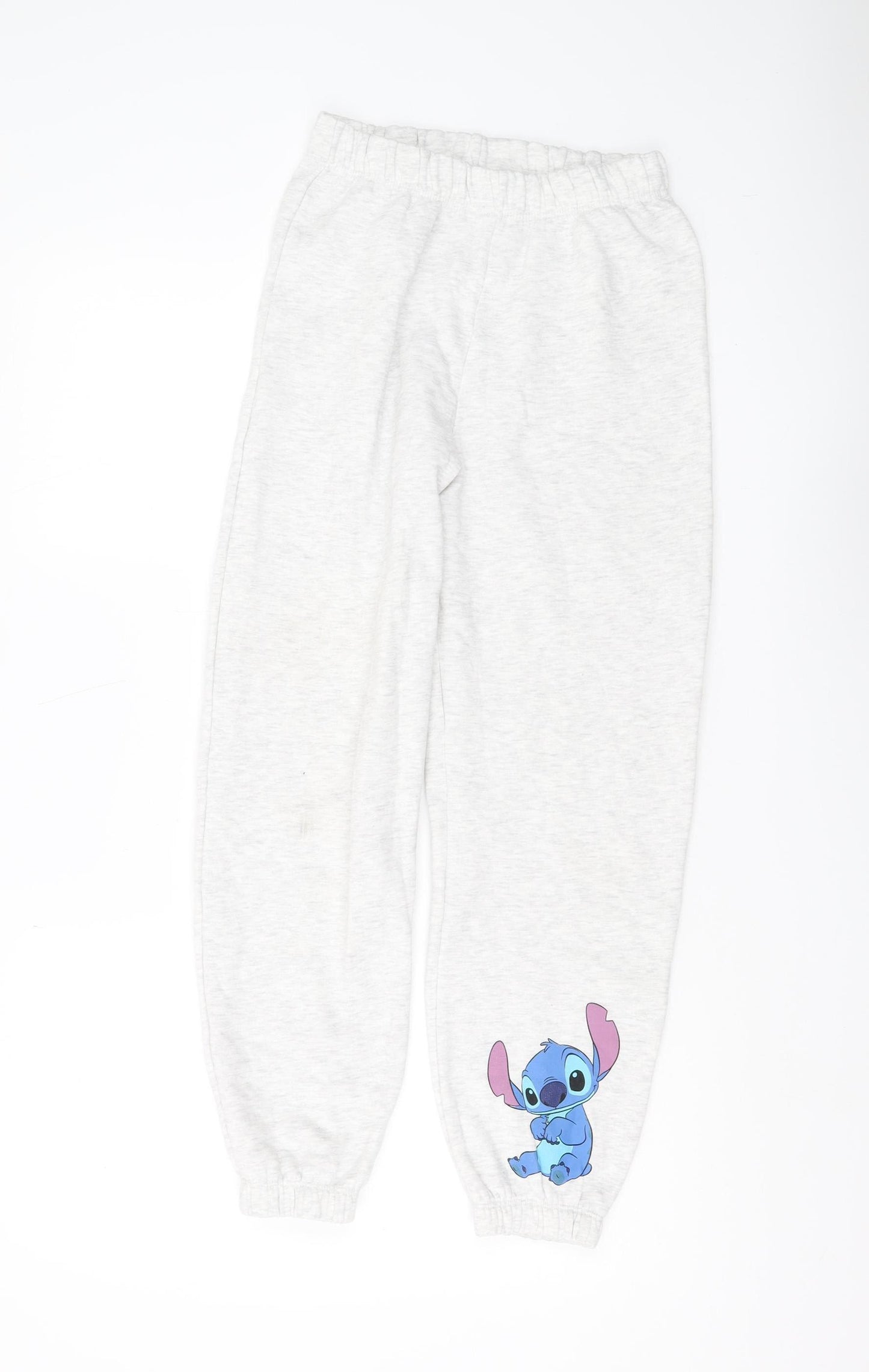 George Girls White Jogger Trousers 11-12Y Stitch Design