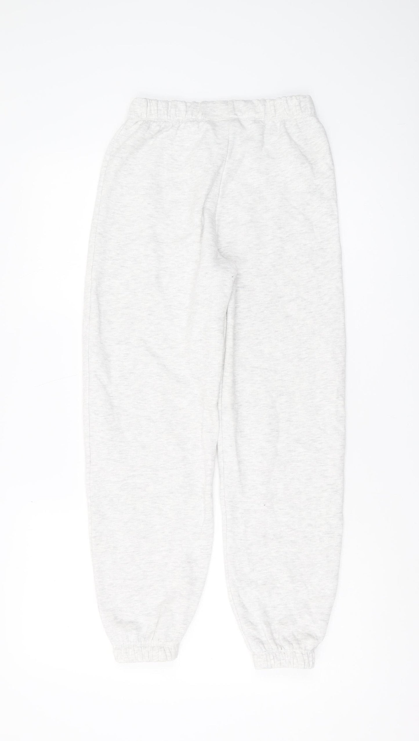 George Girls White Jogger Trousers 11-12Y Stitch Design