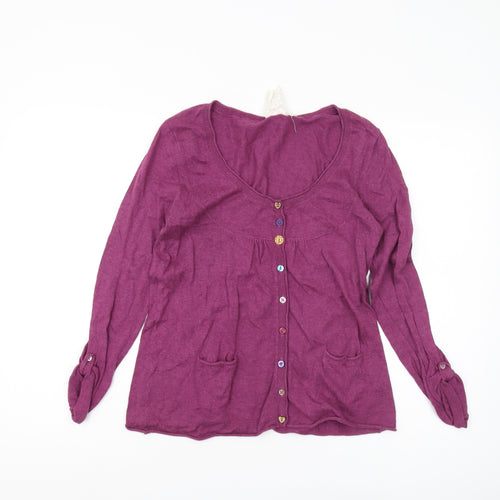 Bertie Rust Women's Purple Cardigan Size 12 Casual