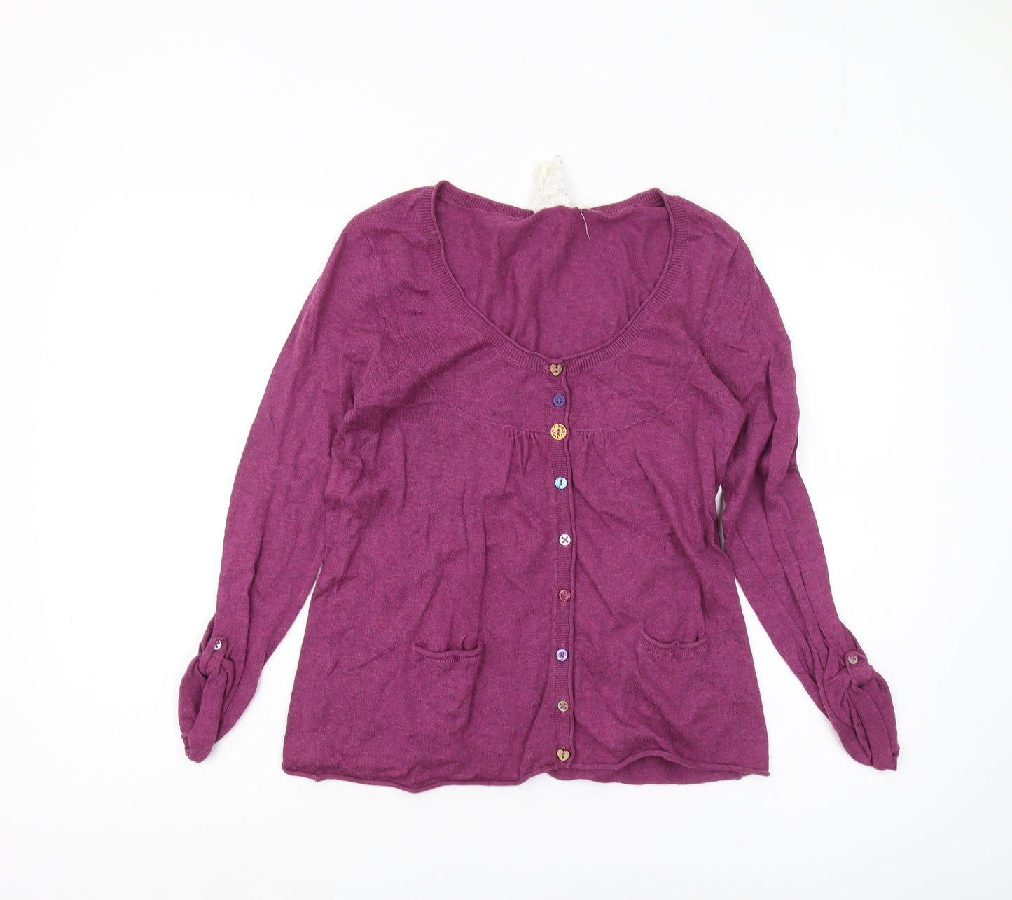 Bertie Rust Women's Purple Cardigan Size 12 Casual