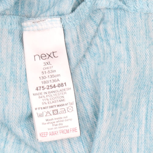 Next Men's Blue Polo Shirt 3XL Short Sleeve Casual